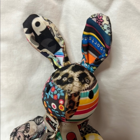 Brand New Limited Edition LeSportsac 40th Anniversary Patchwork Bunny Keychain - Picture 3 of 4